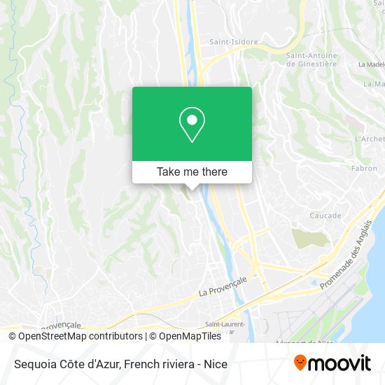 Sequoia Côte d'Azur map