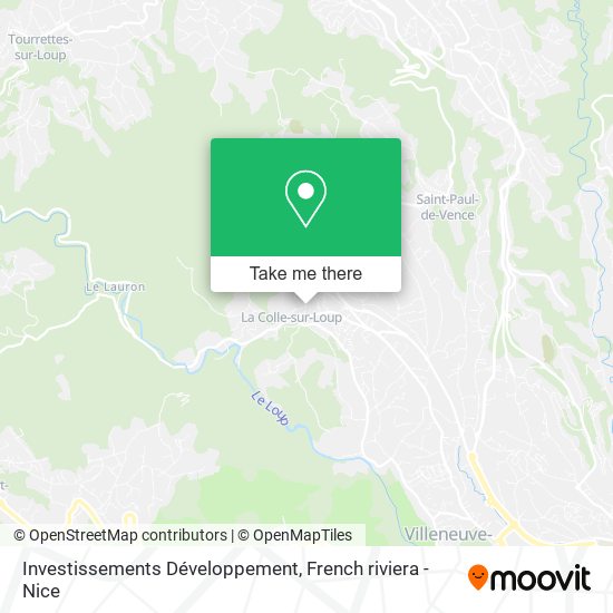 Investissements Développement map