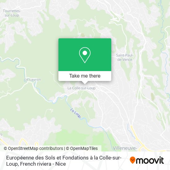 Mapa Européenne des Sols et Fondations à la Colle-sur-Loup
