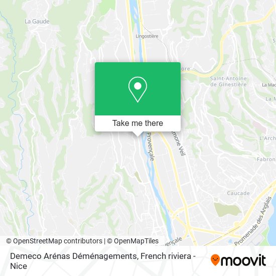 Demeco Arénas Déménagements map