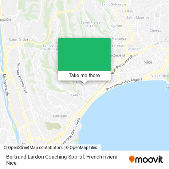 Bertrand Lardon Coaching Sportif map