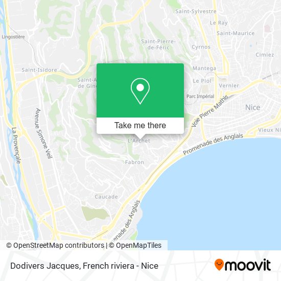Mapa Dodivers Jacques