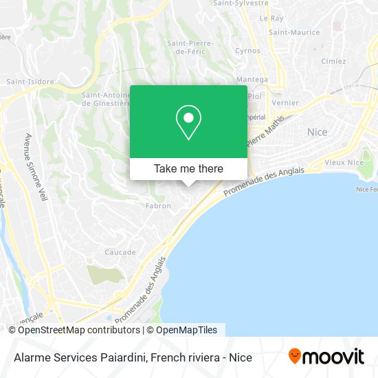 Alarme Services Paiardini map