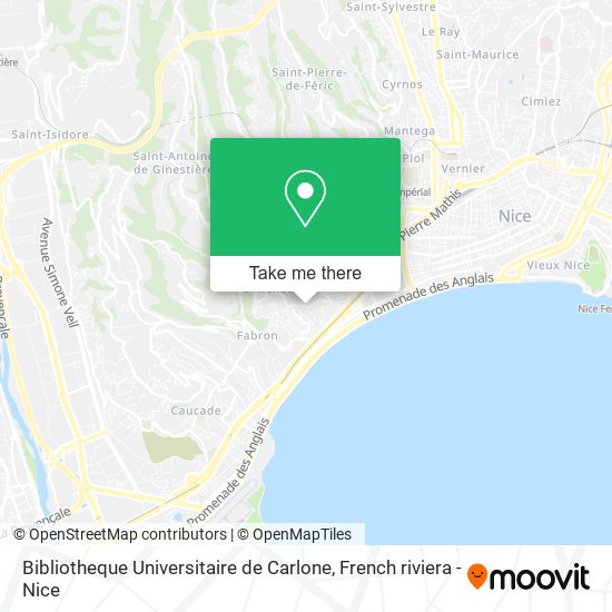Bibliotheque Universitaire de Carlone map