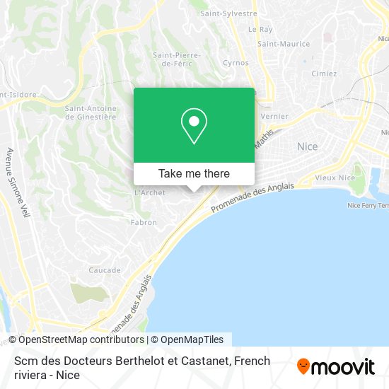 Scm des Docteurs Berthelot et Castanet map