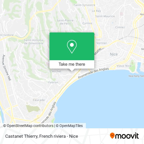 Mapa Castanet Thierry