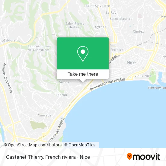 Castanet Thierry map