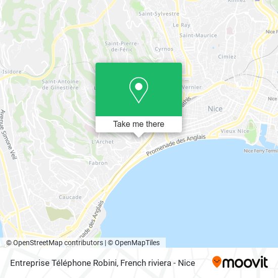 Entreprise Téléphone Robini map