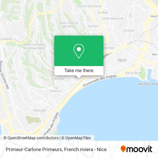 Primeur-Carlone Primeurs map