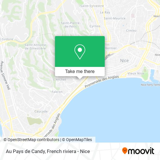 Au Pays de Candy map