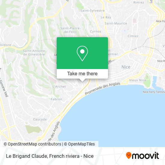 Mapa Le Brigand Claude