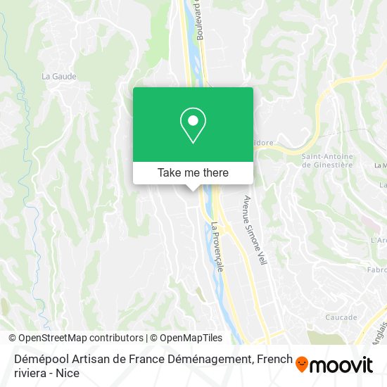 Démépool Artisan de France Déménagement map