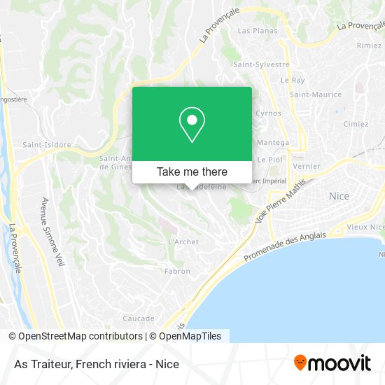 As Traiteur map