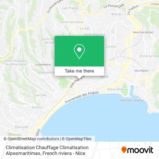 Climatisation Chauffage Climatisation Alpesmaritimes map