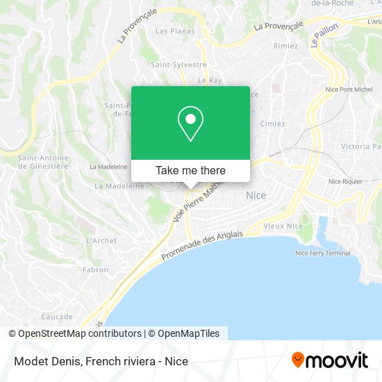 Modet Denis map