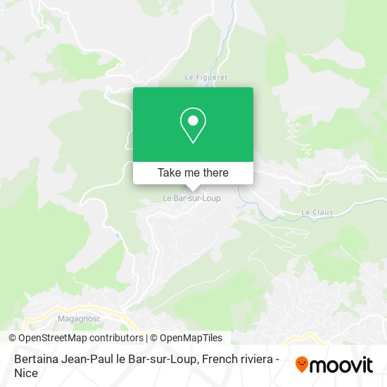 Bertaina Jean-Paul le Bar-sur-Loup map
