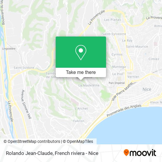 Mapa Rolando Jean-Claude