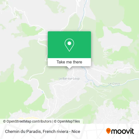 Chemin du Paradis map