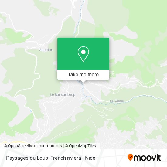 Paysages du Loup map