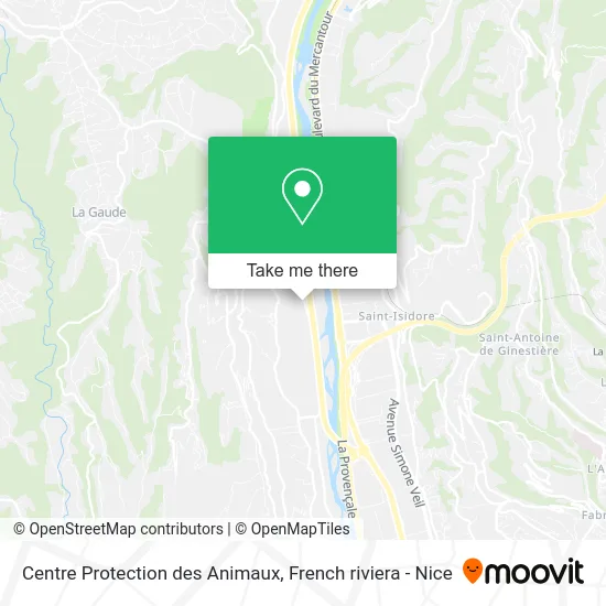 Centre Protection des Animaux map