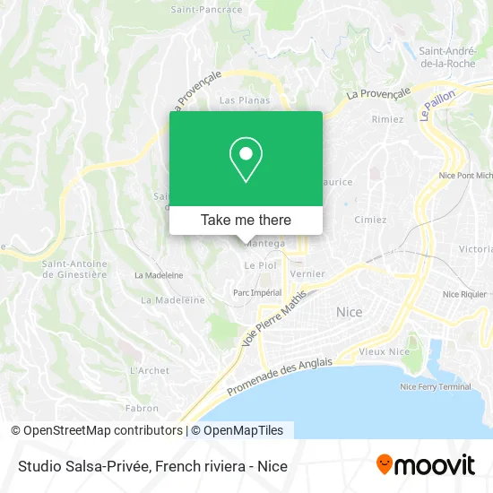 Studio Salsa-Privée map