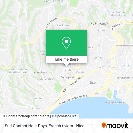 Sud Contact Haut Pays map