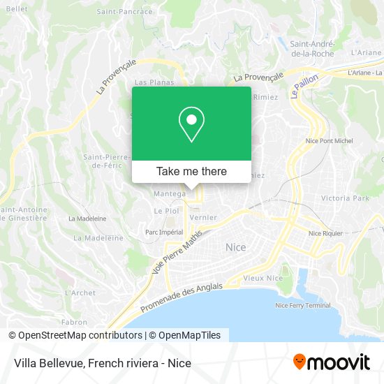 Mapa Villa Bellevue