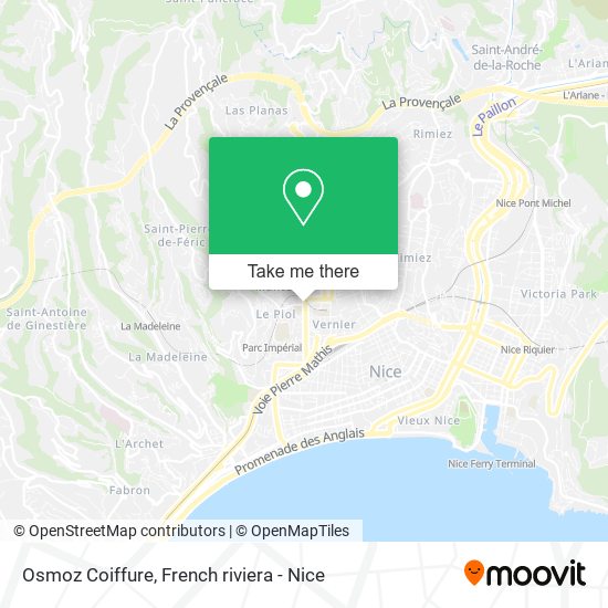 Osmoz Coiffure map