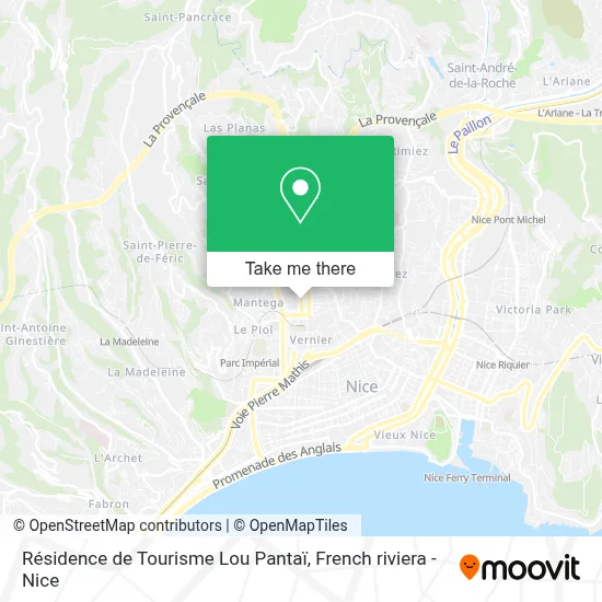 Résidence de Tourisme Lou Pantaï map