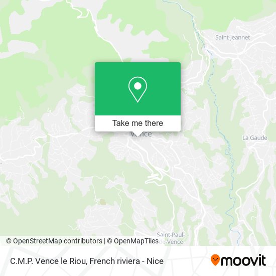 C.M.P. Vence le Riou map