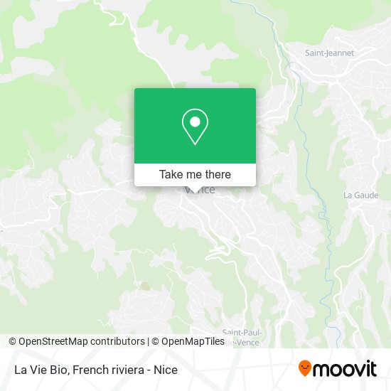 La Vie Bio map