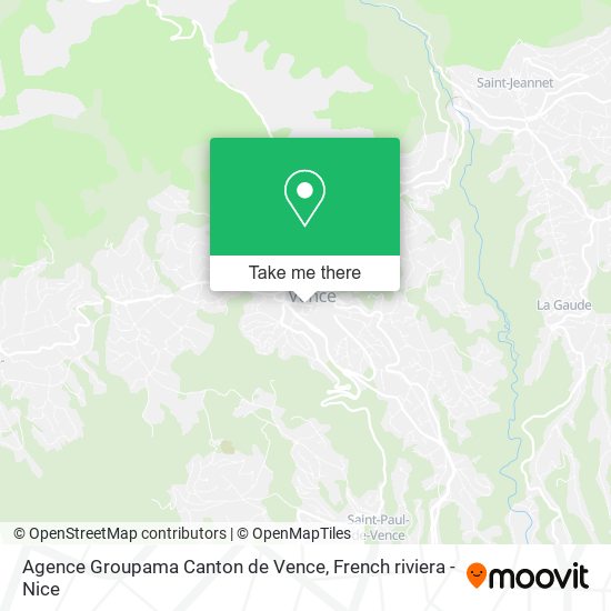 Agence Groupama Canton de Vence map