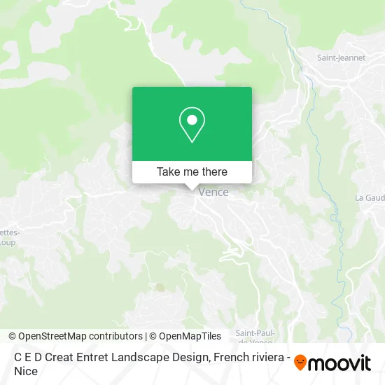 C E D Creat Entret Landscape Design map