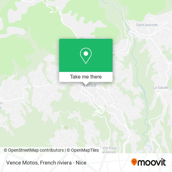 Vence Motos map