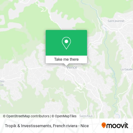 Tropik & Investissements map