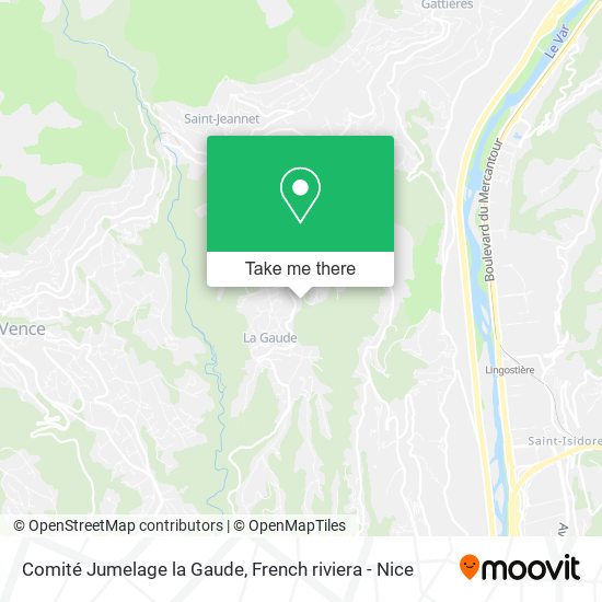 Comité Jumelage la Gaude map