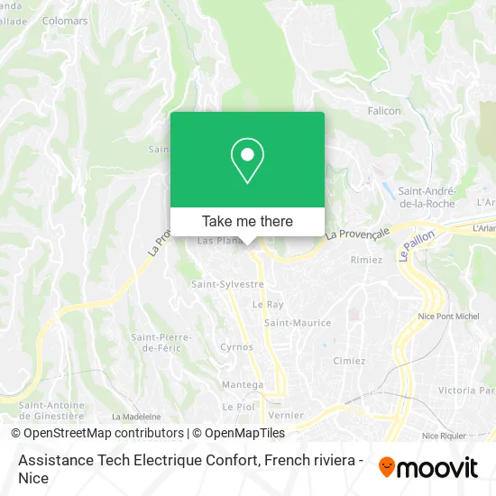 Assistance Tech Electrique Confort map