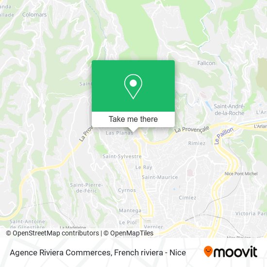 Mapa Agence Riviera Commerces