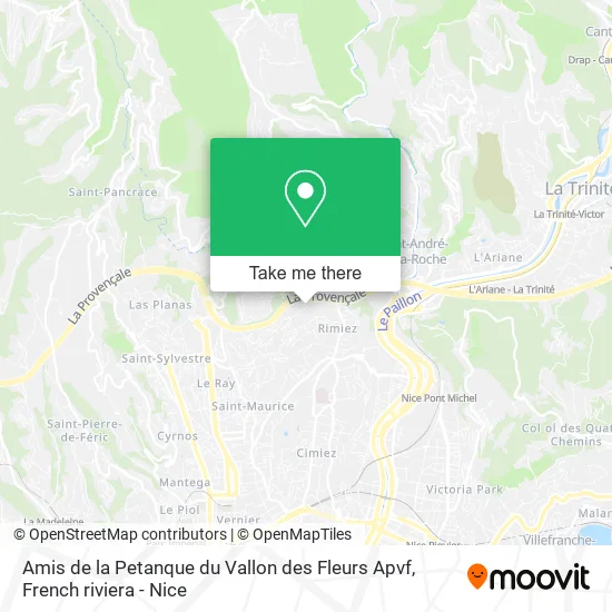 Amis de la Petanque du Vallon des Fleurs Apvf map