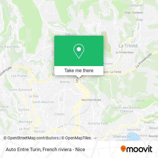 Auto Entre Turin map