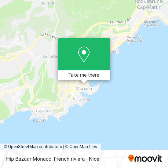 Hip Bazaar Monaco map