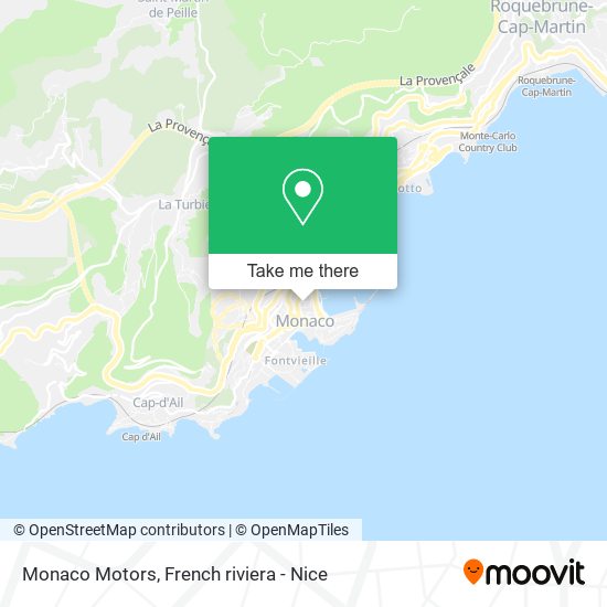 Mapa Monaco Motors