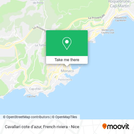 Cavallari cote d'azur map