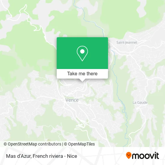 Mas d'Azur map
