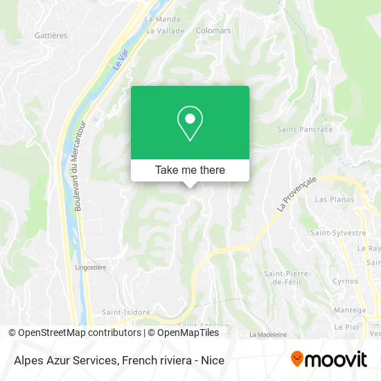 Alpes Azur Services map