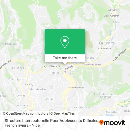 Structure Intersectorielle Pour Adolescents Difficiles map