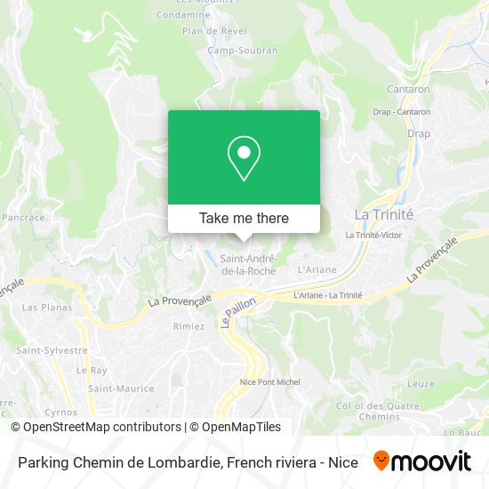 Parking Chemin de Lombardie map