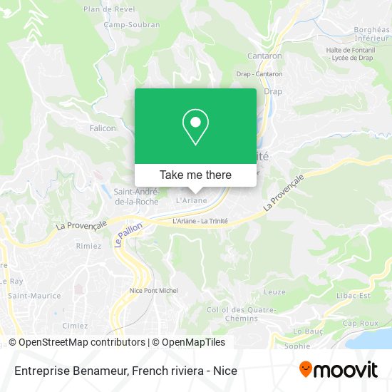 Entreprise Benameur map