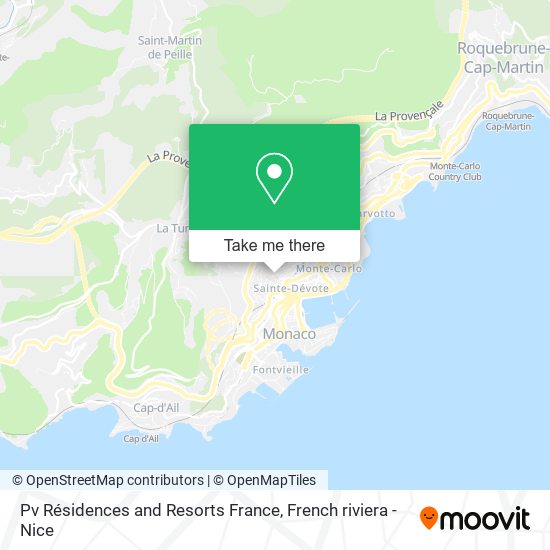 Pv Résidences and Resorts France map