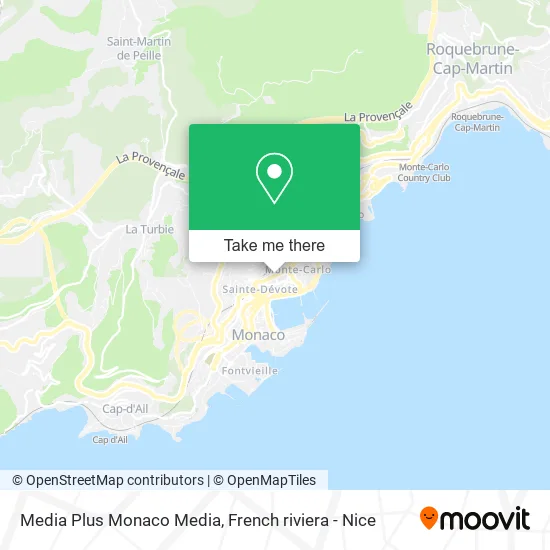 Media Plus Monaco Media map